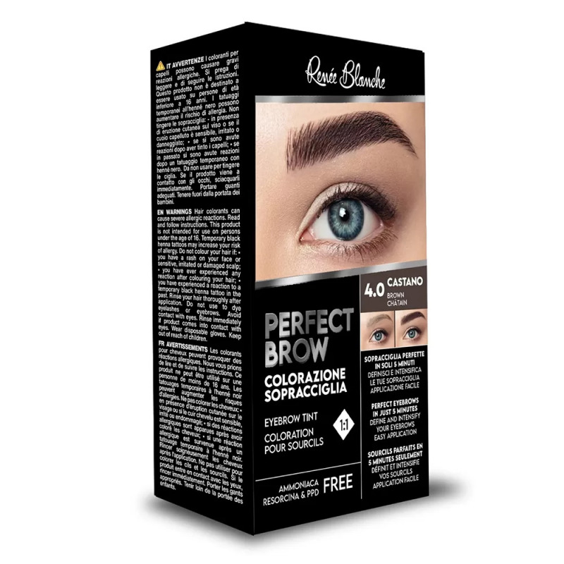 Kit PerfectBrown Teinture Sourcils Châtain Renée Blanche