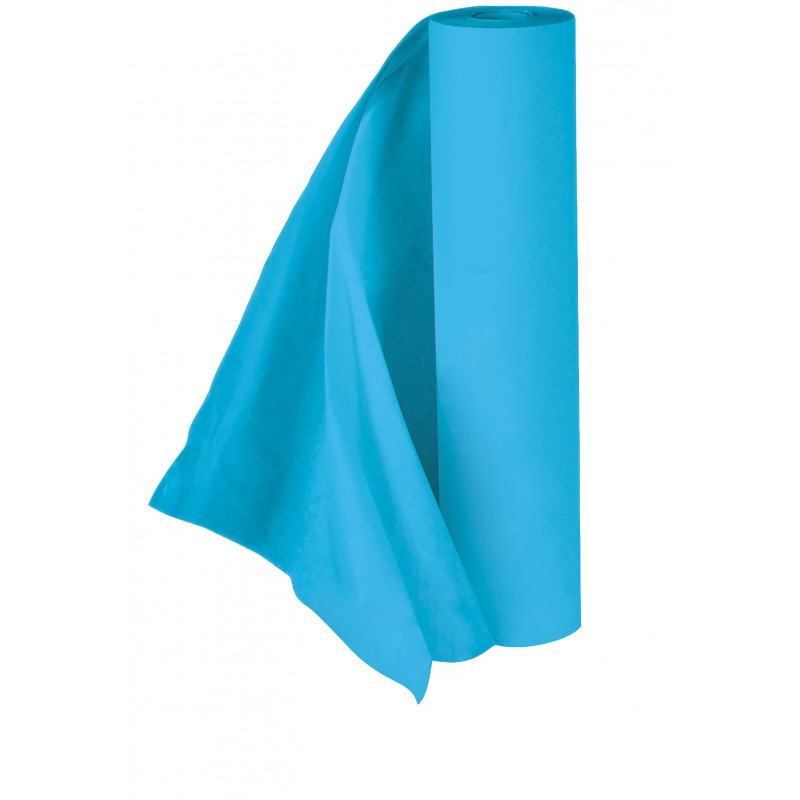 Serviette coiffeur cellulose Blufrex CERUNIK en rouleau bleu