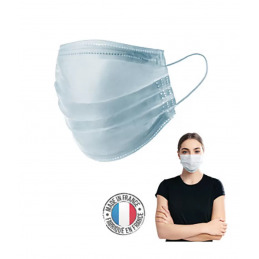 Masque médical bleu CERUNIK en boîte de 50 pièces