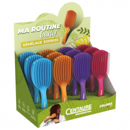 Présentoir Colorix Curly de 12 brosses démêlantes - CENTAURE