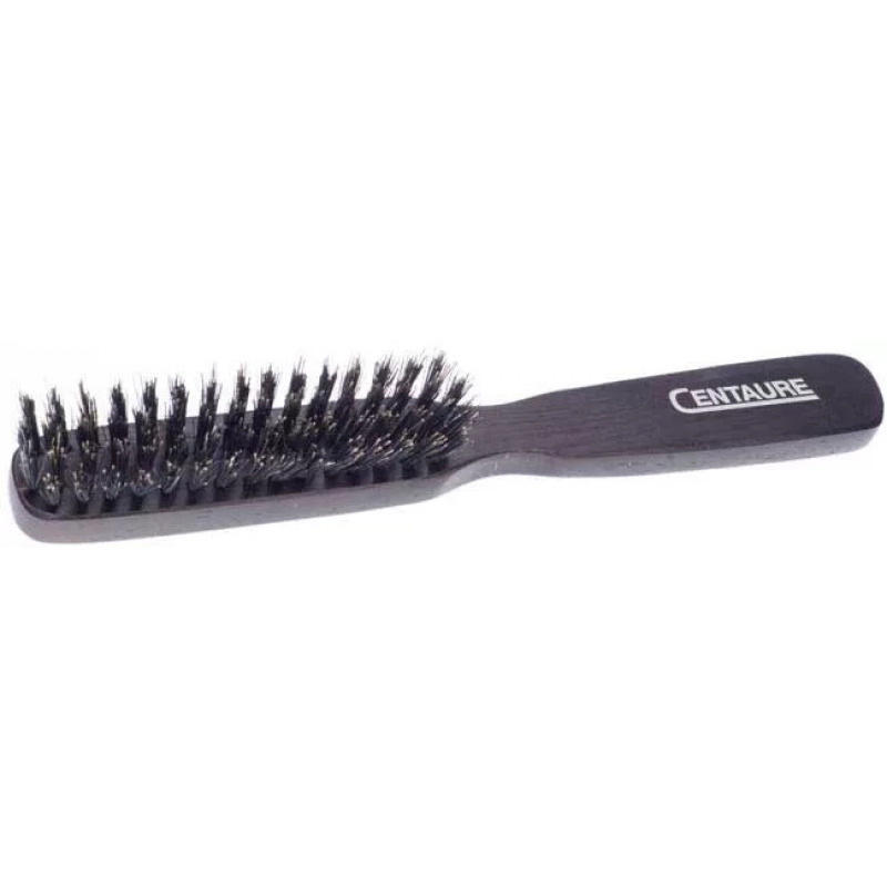 Brosse plate 4 rangs en poils de sanglier extra CENTAURE