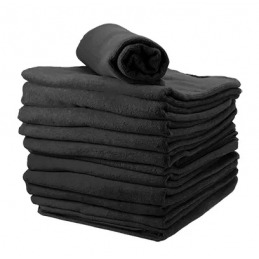 Serviette coiffeur noire 100% coton 60 x 90 cm ACADEMY