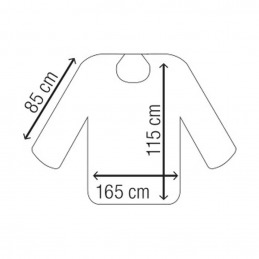 Peignoir professionnel NEWIX Politex Noir avec fermeture velcro