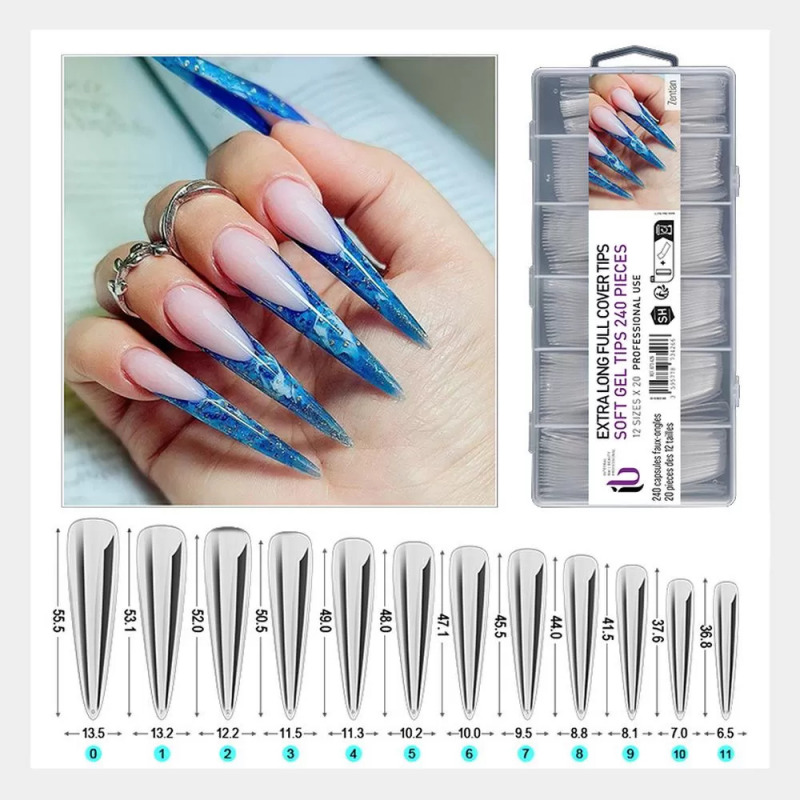 Faux Ongles Crystal ZETIAN 240 pièces - INTEGRAL BEAUTY