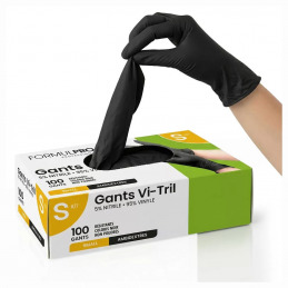 Gants de protection noirs VINI Small FORMUL PRO