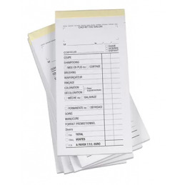 Bloc de facturation coiffure ACADEMY, 10 carnets de 50 fiches
