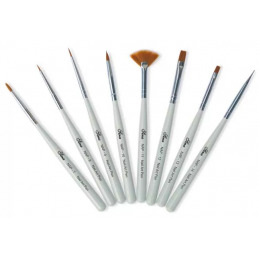 Kit de 8 pinceaux nail-art INTEGRAL BEAUTY