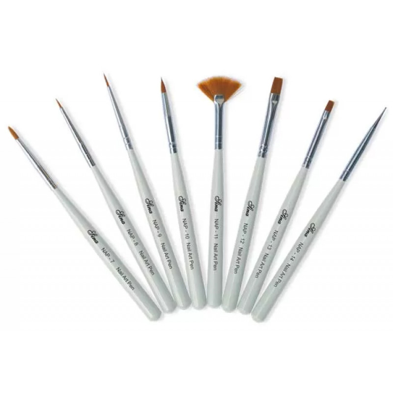 Kit de 8 pinceaux nail-art INTEGRAL BEAUTY