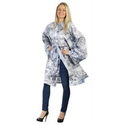 Peignoir city gris avec manches ACADEMY