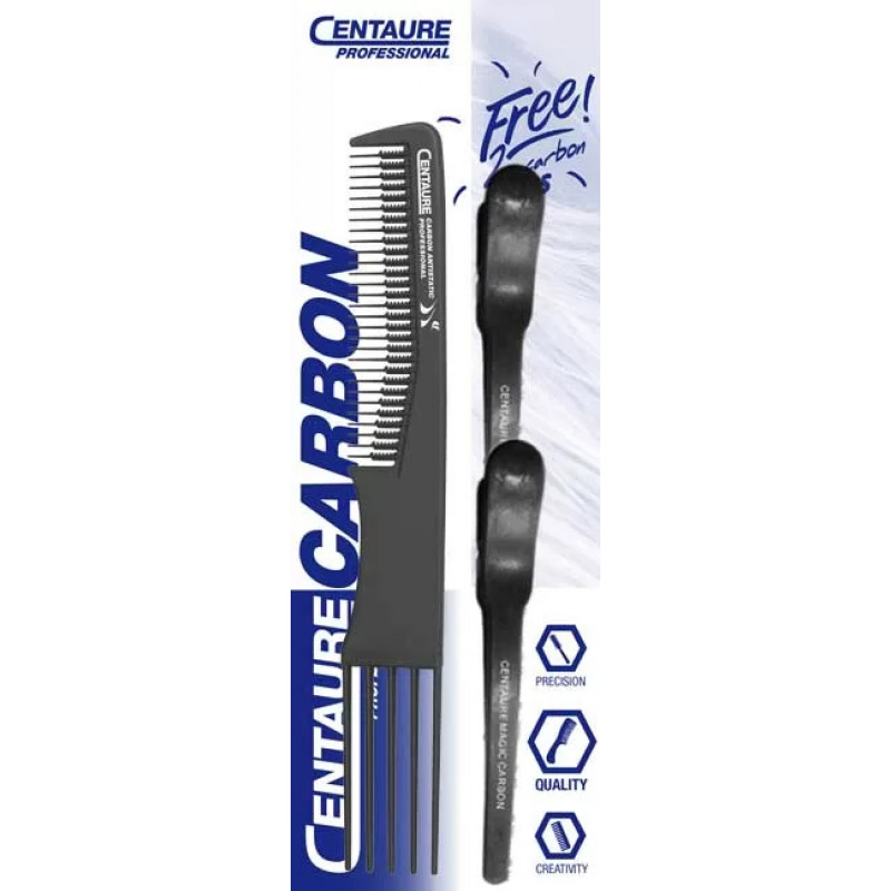 Peigne démêloir Centaure Carbon Extra 19,5 cm