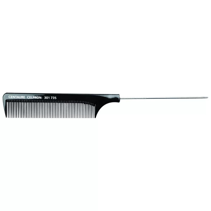 Peigne à queue métallique noir 232 mm CENTAURE