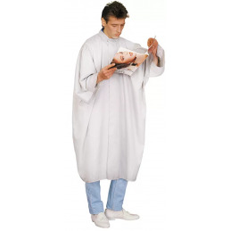 Peignoir coiffure NEWIX blanc en microfibre ACADEMY