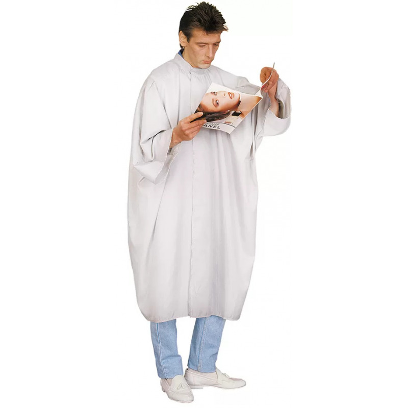 Peignoir coiffure NEWIX blanc en microfibre ACADEMY