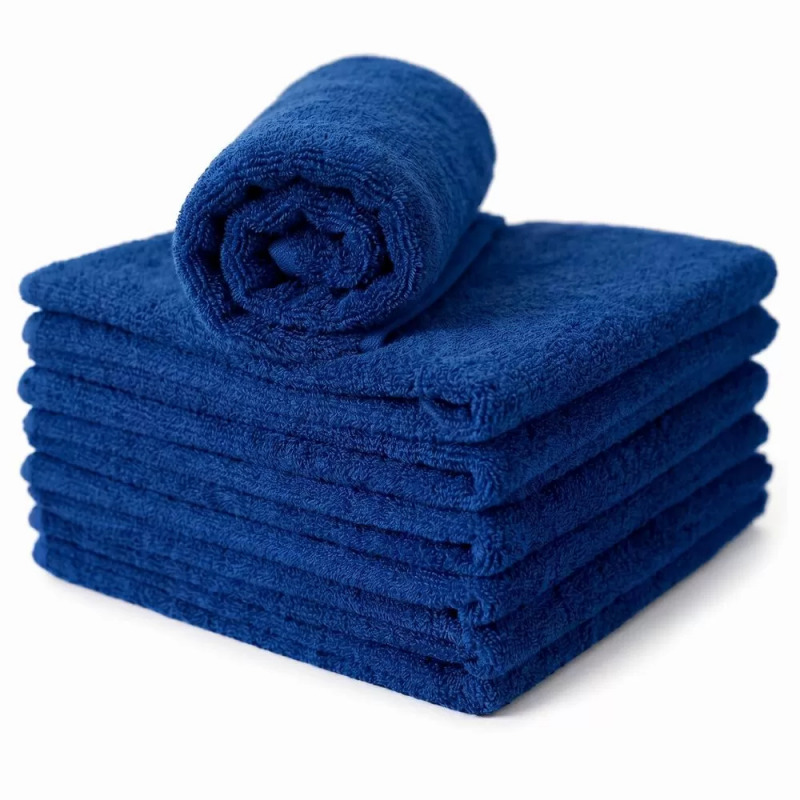 Serviette coiffeur bleu marine 50 x 90 cm x6 - ACADEMY Serviette coiffeur bleu marine 50 x 90 cm x6 - ACADEMY