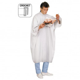 Peignoir NEWIX PRO blanc en microfibre ACADEMY
