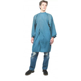 Peignoir professionnel GABY POLIFROISSE bleu clair ACADEMY