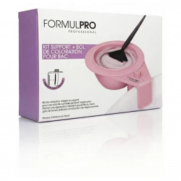 Bol de coloration rose avec fixation sur bac Atix