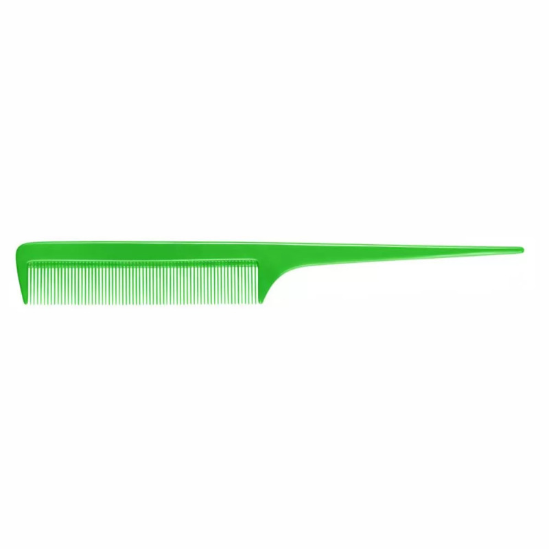 Peigne à queue vert Mezzo CENTAURE pour coiffure professionnelle