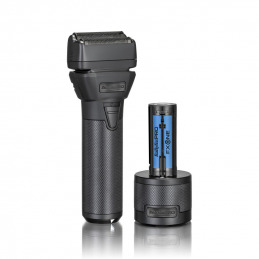 Rasoir coiffeur double lame FXONE noir mat Babyliss Pro