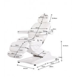 Fauteuil esthétique blanc GIR Weelko Fauteuil esthétique blanc GIR Weelko