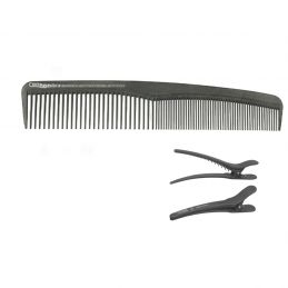 Peigne Centaure Carbone démêloir 22 cm avec 2 pinces