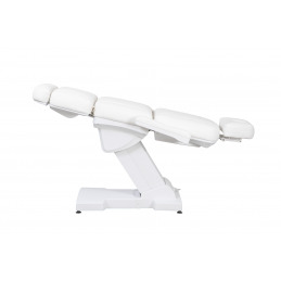 Lit esthétique électrique RICLE en PU blanc et beige