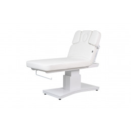 Fauteuil esthétique blanc PLENIUS avec télécommande