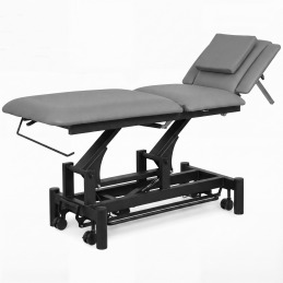 Lit de massage ENERGY BLACK gris avec cadre noir
