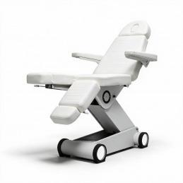 Fauteuil de podologie B-LIGHT 503 Weelko en PU blanc
