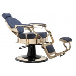 Fauteuil de barbier bleu BUZZ GOLD BLUE Weelko