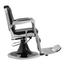 RIFF SILVER-BLACK fauteuil de barbier noir Weelko