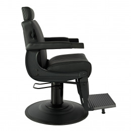 LEVER fauteuil barbier professionnel noir - Weelko