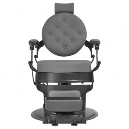 BUZZ BLACK GREY Fauteuil barbier professionnel - Weelko
