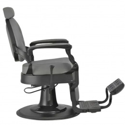 BUZZ BLACK GREY Fauteuil de coiffure barbier - Weelko