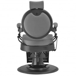 Fauteuil de barbier gris BUZZ BLACK GREY - Weelko