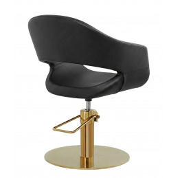 AURIC R Fauteuil salon de coiffure noir - Weelko