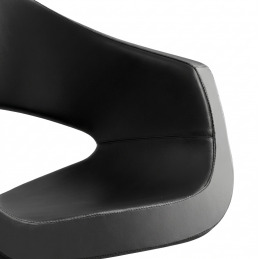 Fauteuil noir AURIC R pour salon de coiffure - Weelko