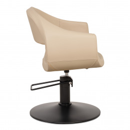 GLAM siège de coiffeur avec base chromée Weelko