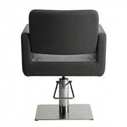 CHIC Q Fauteuil de coiffage en PVC noir Weelko