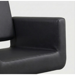 Fauteuil hydraulique de coiffure CHIC Q noir Weelko