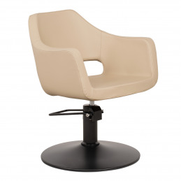 Fauteuil de coiffure beige WHIM R Weelko