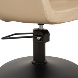Fauteuil de coiffure revêtement beige WHIM R