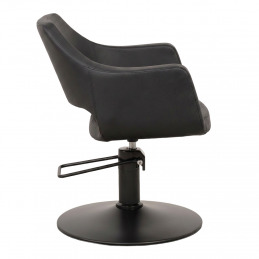 Fauteuil coiffure noir WHIM R à base ronde - Weelko