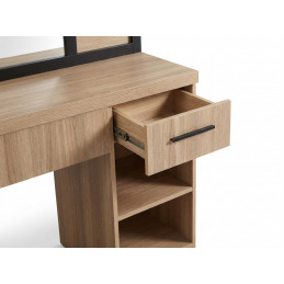 Mobilier de coiffage FOLK OAK coloris chêne - Weelko