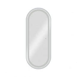 Poste de coiffage ovale BLISS SILVER avec éclairage LED Poste de coiffage ovale BLISS SILVER avec éclairage LED