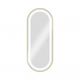 BLISS GOLD Miroir coiffure ovale - Weelko