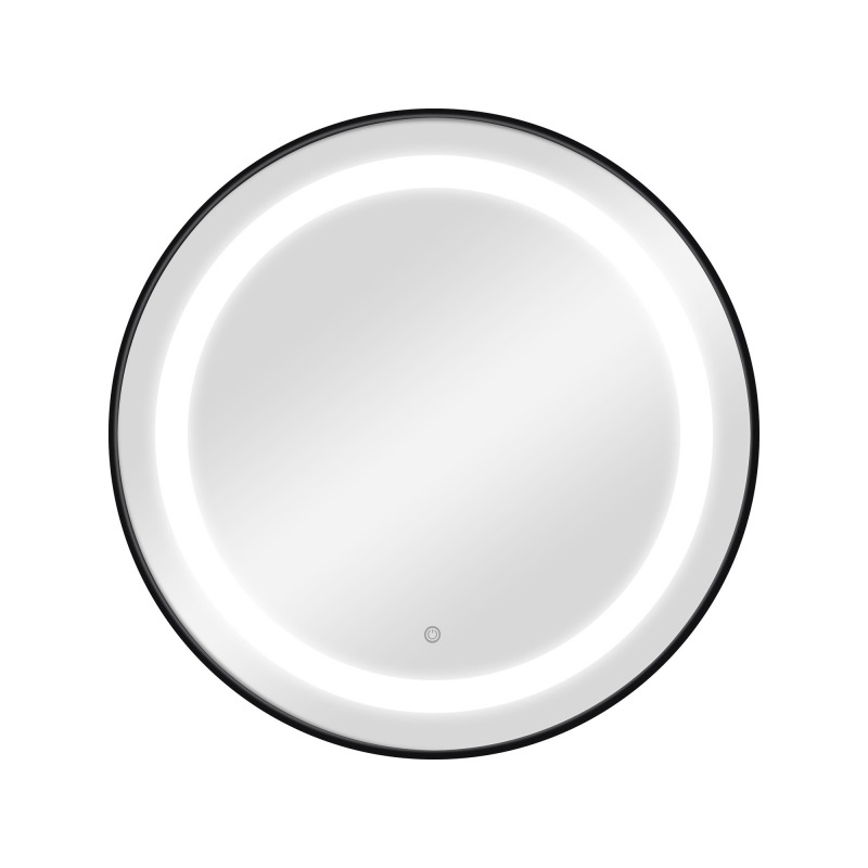 BREE BLACK miroir de coiffure rond avec éclairage LED
