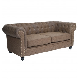 Canapé d’accueil Chesterfield REPOSE noir