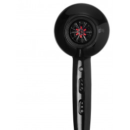 Sèche-cheveux pro FLOWY noir et argent - Weelko