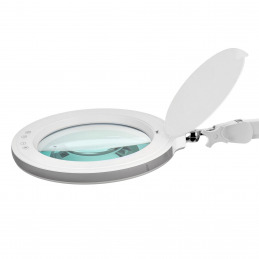 Lampe grossissante Weelko avec pince blanche